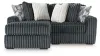 Ashley Furniture 98105S15 Ashley Furniture 98105S15 Midnight-Madness - 2-Piece Sectional With LAF Corner Chaise - Gunmetal
