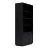 Riverside Furniture 93137 Westwood Dark - Bookcase - Whiskey / Ebony Whiskey Oak