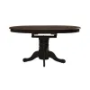 Liberty Furniture 186B-CD-PED Carolina Crossing - Pedestal Table - Black / Antique Honey