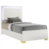 Coaster Fine Furniture 222931T Marceline - Wood Twin LED Panel Bed - White
