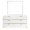 CoasterEveryday 224403M Kendall - 6-Drawer Dresser With Mirror - White