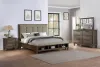 New Classic 00-594G-24N New Classic 00-594G-24N Cagney - 6/0 Western King 4 Piece Bedroom Set (Bed & Dresser & Mirror & Nightstand) - Vintage