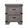 Intercon FG-BR-4902-STE-C Intercon FG-BR-4902-STE-C Forge - Nightstand - Brushed Steel