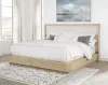 Coaster Fine Furniture 225041Q Kailani - Queen Wingback Bed - Beige Oak