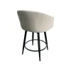 Intercon BS-BS-130C-CHM-C24 Metal Base Barstools - Barstool With Barrel Seat - Champagne