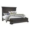 Pulaski Furniture P012-BR-K2 Caldwell - Queen Storage Bed - Smoked Molasses