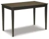 Ashley Furniture D250-25 Kimonte - Dark Brown - Rectangular Dining Room Table- cron test 2