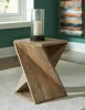 Ashley Furniture A4000510 Zalemont - Accent Table - Distressed Brown