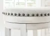 Ashley Furniture D546/32/324(4) Valebeck - 5 Pc. - Counter Table With Wine Rack, 4 Swivel Stools - White / Brown