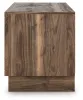 Ashley Furniture W3367-68 Zadilyn - XL TV Stand With Fireplace Option - Brown