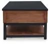 Ashley Furniture T737-9 Kallari - Lift Top Cocktail Table - Warm Brown / Black