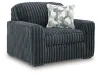 Ashley Furniture 9810523 Ashley Furniture 9810523 Midnight-Madness - Chair And A Half - Gunmetal