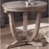 Liberty Furniture 154-OT1020 Liberty Furniture 154-OT1020 Greystone Mill - End Table - Stone White Wash / Wirebrush Distressing