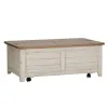 Liberty Furniture 652-OT1011 Farmhouse Reimagined - Storage Trunk - Antique White / Chestnut Tops