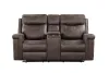 New Classic U1798-25P1-MCH Quade - Console Loveseat With Power Footrest - Mocha