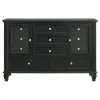 CoasterEssence 201323 Sandy Beach - 11-Drawer Dresser - Black