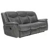 CoasterEveryday 650354-S2 Conrad - 2 Piece Upholstered Padded Arm Motion Sofa Set - Gray