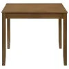 Coaster Fine Furniture 150400 Parkwood - 5 Piece Square Dining Table Set - Honey Brown
