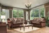 Furniture of America SM6109-LV Tabitha - Loveseat - Brown / Gold