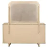 Coaster Fine Furniture 225043M Kailani - 9-Drawer Dresser And Mirror - Beige Oak