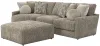 Jackson Furniture Industries 3145/73/92/28-28 Jackson Furniture Industries 3145/73/92/28-28 Turner - 2 Piece Sofa Cuddler With Left Side Facing Cuddler And Cocktail Ottoman - Mushroom