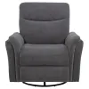 Coaster Fine Furniture 610443P Adler - Upholstered Power Swivel Glider Recliner - Charcoal Gray