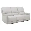 Coaster Fine Furniture 610521P Sylmar - Chenille Upholstered Power Reclining Sofa - Dove Gray