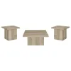 Coaster Fine Furniture 710878-S3 Devar - 3 Piece Square Coffee End Table Set - Distressed Pine