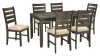 Ashley Furniture D397-425 Rokane - Dining Room Table Set (Set of 7) - Brown