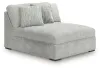 Ashley Furniture PC59106S11 Ashley Furniture PC59106S11 Cuddle Plush - 5-Piece Sectional With Armless Chaise And RAF Corner Chair - Arctic