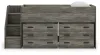 Ashley Furniture B4480B26 Ashley Furniture B4480B26 Frandern - Twin Loft Bed With 2 Drawer Storages - Gray