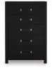 Ashley Furniture PCB1115-46 Ashley Furniture PCB1115-46 Maeling - Five Drawer Chest - Black