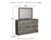 Ashley Furniture B2587B1 Ashley Furniture B2587B1 Ralinksi - Dresser, Mirror - Gray