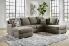 Ashley Furniture 29402S1 O'Phannon - Right Arm Facing Corner Chaise 2 Pc Sectional - Putty