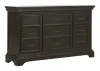 Pulaski Furniture P012-BR-K2-KIT3 Pulaski Furniture P012-BR-K2-KIT3 Caldwell - Queen Storage Bed And Drawer Dresser With Mirror - Smoked Molasses