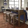 Liberty Furniture 316-OT-4PCS Aspen Skies - 4 Piece Console Set (1 Console 3 Stools) - Russet Brown