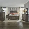 Liberty Furniture 361-BR-KPBDMCN Liberty Furniture 361-BR-KPBDMCN Big Valley - 5 Piece Bedroom Set (King Panel Bed, Dresser & Mirror, Chest, Nightstand) - Brownstone