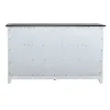 Liberty Furniture 417-BR30 Allyson Park - 6 Drawer Dresser - Wirebrushed White / Charcoal