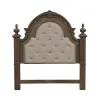 Liberty Furniture 502-BR01HU Carlisle Court - Queen Upholstered Poster Headboard - Medium Brown