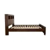 CoasterEssence 200719Q Jessica - Wood Queen LED Storage Bookcase Bed - Cappuccino