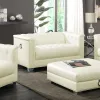 CoasterElevations 505392 Chaviano - Upholstered Track Arm Loveseat - Pearl White
