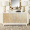 CoasterElevations 953416 Voula - 4 Door Wood Accent Storage Cabinet - White And Gold