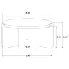 Coaster Fine Furniture 709678 Cordova - Round Solid Wood Coffee Table - Black
