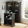 Furniture of America CM-CR142GY-CURIO Voltaire - Curio Cabinet - Gray