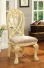 Furniture of America CM3186WH-SC-2PK Wyndmere - Side Chair (Set of 2) - Vintage White / Beige