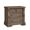 Samuel Lawrence Furniture S958-050 Lawson's Creek - 3-Drawer Nightstand With USB-C Port - Dark Brown