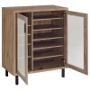 Coaster Fine Furniture 950421 Teller - 2-Door Shoe Storage Cabinet - Natural Oak