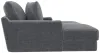 Jackson Furniture Industries 3445/15/16-28 Jackson Furniture Industries 3445/15/16-28 Cozy - 2 Piece Double Wide Chaise With USB Charging Ports - Gunmetal