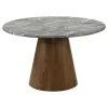 Coaster Fine Furniture 193820-S5 Franklin - 5 Piece Round Dining Table Set - Gray And Dark Oak