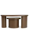 Riverside Furniture 23802 Santa Cruz - Bunching Cocktail Tables - Whiskey Oak